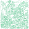 Jungle motif light green