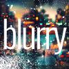 blurry city lights
