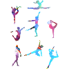 Gymnast, Yoga,Sports,Exercises,Dancing,Gymnastics