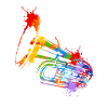 Splash Tuba Musicien Tubaist