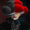 Bollenhut Lady Black - Red