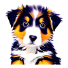 Puppy Dog Owner Australian Shepherd