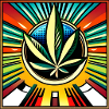 Cannabis comic style