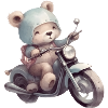 Teddy Bear Motorcycle