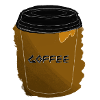 coffee becher mit outlines