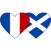 France Ecosse Flag Coeur