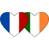 France Ireland Flag Heart
