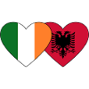 Ireland Albania Flag Heart