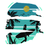 Mood summer beach surf