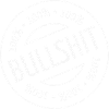 100% Bullshit Stamp (White)