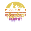 Discover Retro Rainbow Gradient Mountain