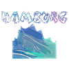 Hamburg Graffiti Blatt-Marmor