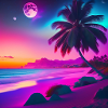 Retro Beach view