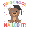 Børn førskole spikrede det Bear Graduation