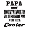 Papa und Mountainbiker