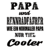 Papa und Rennradfahrer
