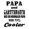 Papa und Gartenbauer