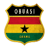 Design du drapeau d'Obuasi, Ghana