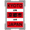 Kyoto Japan City Design with Kanji