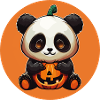 Halloween Panda mignon
