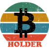 Rétro Bitcoin Holder