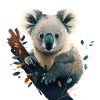 Koala in a tree