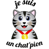 je suis un chat 'pion