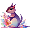 Cute Squirrel Flowers