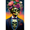 ARTWORK Flower Skull