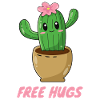 Free Hugs - Cute Cactus