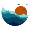 Waves Sunset