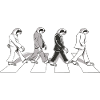 Sloths on zebra crossings