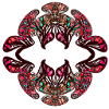 Rainbow Kaleidoscopic Psychedelic Pattern