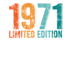 Limited Edition Vintage 1971 Retro Design