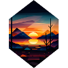 Sunset Geometric Landscape Design