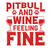 Pitbull and wine feeling fine