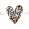 Tata coeur léopard tendance