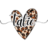 Tatie coeur léopard tendance