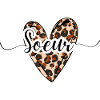 sœur coeur léopard tendance