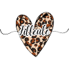 Filleule coeur léopard tendance