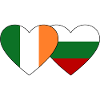 Ireland Bulgaria Flag Heart