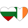 Bulgaria Ireland Flag Heart