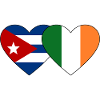 Cuba Ireland Flag Heart