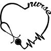 Nurse Stethoscope Minimalist