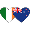 Ireland New Zealand Flag Heart