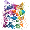 Aquarelle Cat Cool Cat