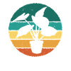 Retro houseplant
