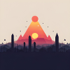 abstrakte Pyramide