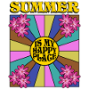 Summer retro sun