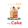 Cheeky cake fun design